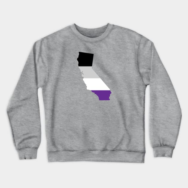 California Asexual Pride Crewneck Sweatshirt by littleSamantics